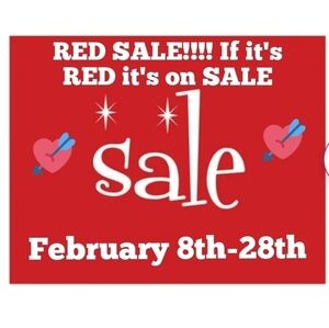 RED SALE! ELECTRONICS! IF IT IS RED, IT IS ONSALE FEBRUARY 8TH -28TH  MAKE OFFER